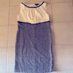 St. John Tweed and Silk Dress